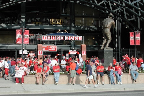 Photos: St. Louis Cardinals fans turn downtown into 'a sea of red