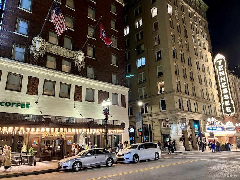 Knoxville's Tennessee Theater is a beautifully restored 1920s movie theater.