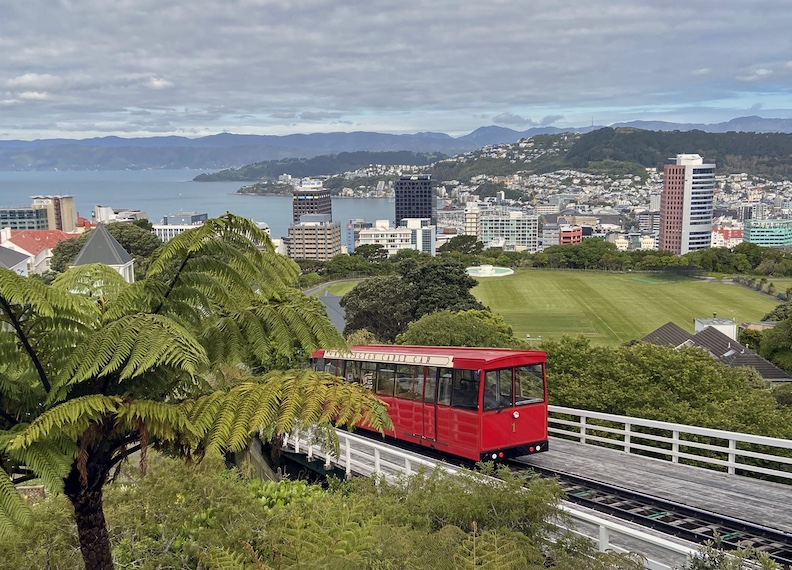 Wellington's iconic red cable car is the best way to reach Kelburn Lookout for one of the best views in the city.