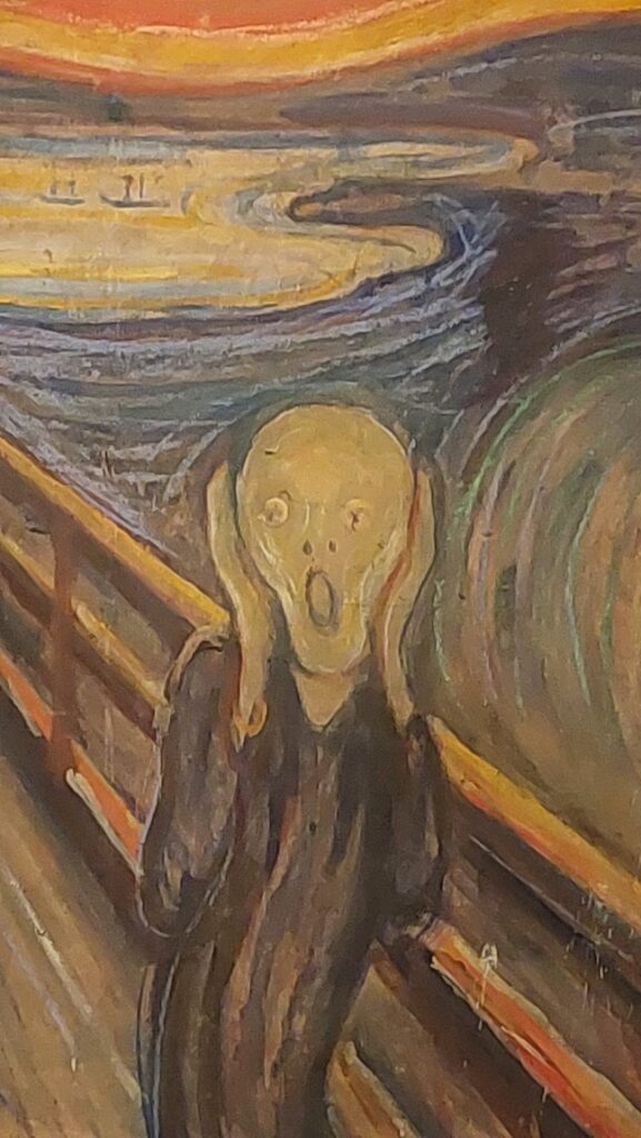 Norwegian artist Edvard Munch’s The Scream in Oslo’s National Museum.