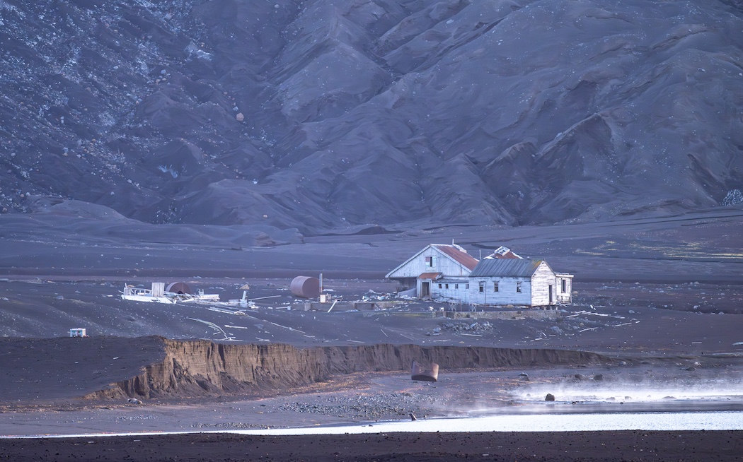 An abandoned whaling station on Deception Island is a reminder of a devastating era that pushed many whale species to the brink of extinction.