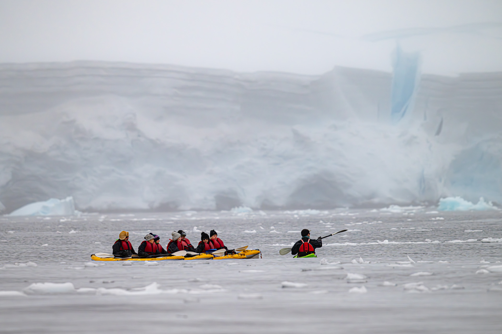 Kayaking in Antarctica is an unforgettable adventure.