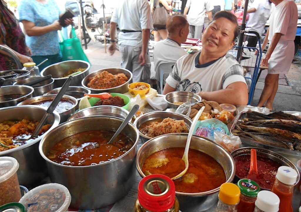 Curry vendor at Pulau Tikus Market-